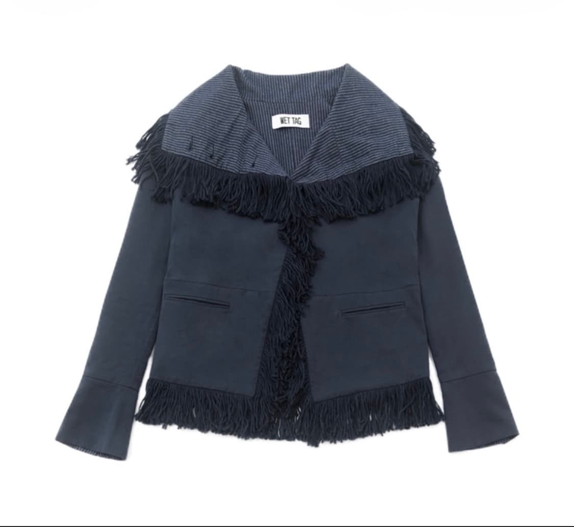 웻태그 프린치 자켓 네이비 상품이미지1