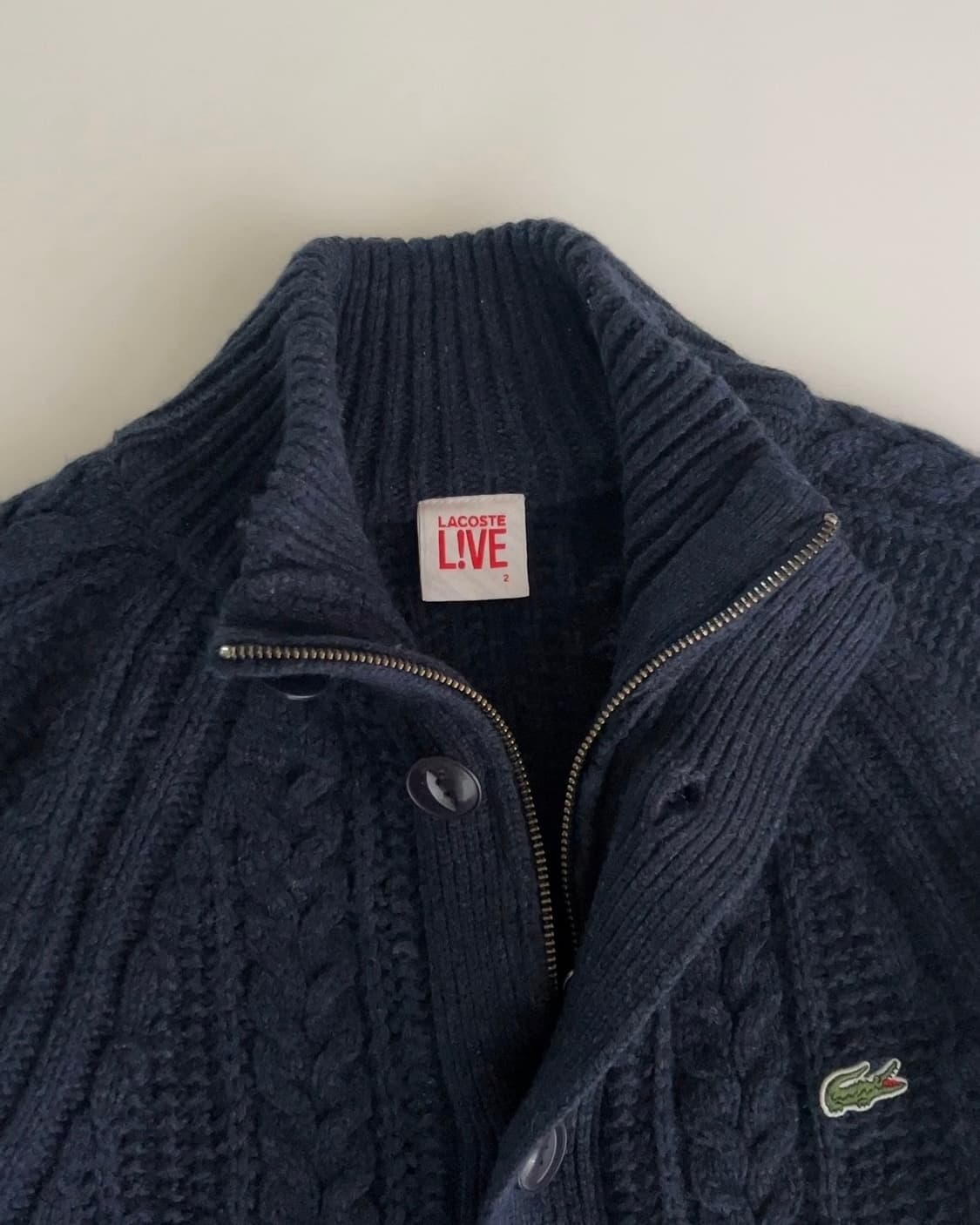 라코스테 케이블 니트 가디건 2 상품이미지4