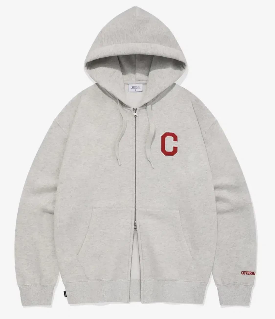 커버낫 C 로고 후드 집업 상품이미지1