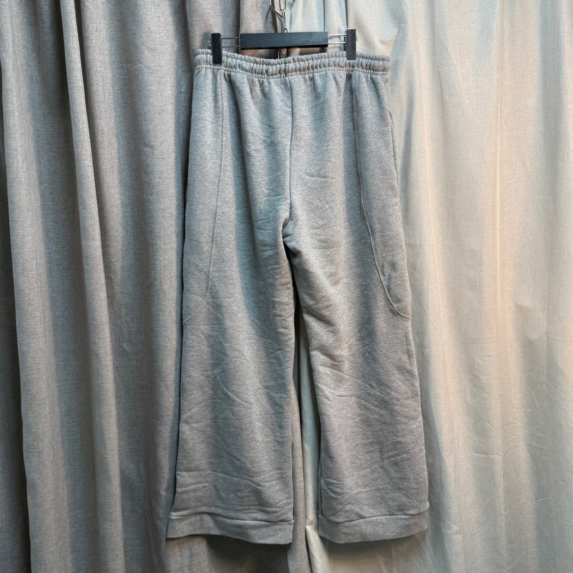 [L/새상품] 우알롱 wooalong 와이드 헤비 스웻 팬츠 상품이미지4