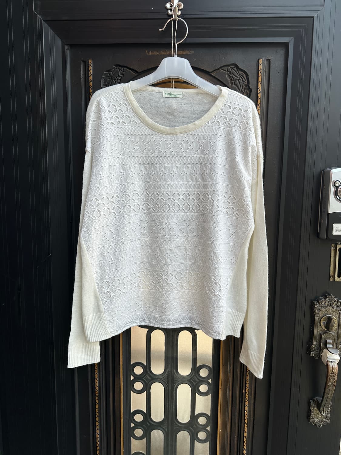 earth music lace tee {natural label} 상품이미지1