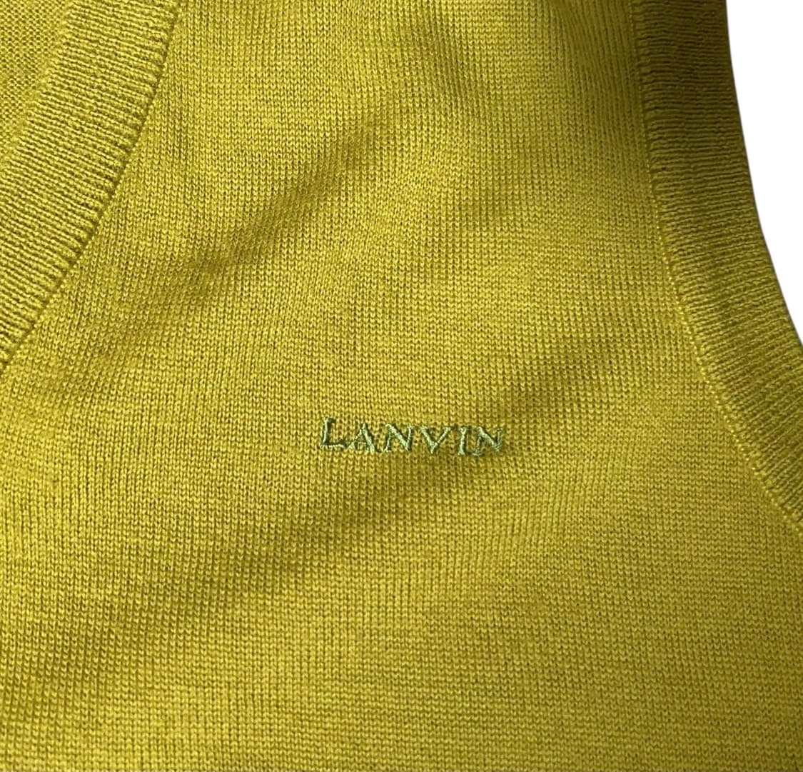 랑방 LANVIN 95사이즈 올리브색 니트 조끼 상품이미지2