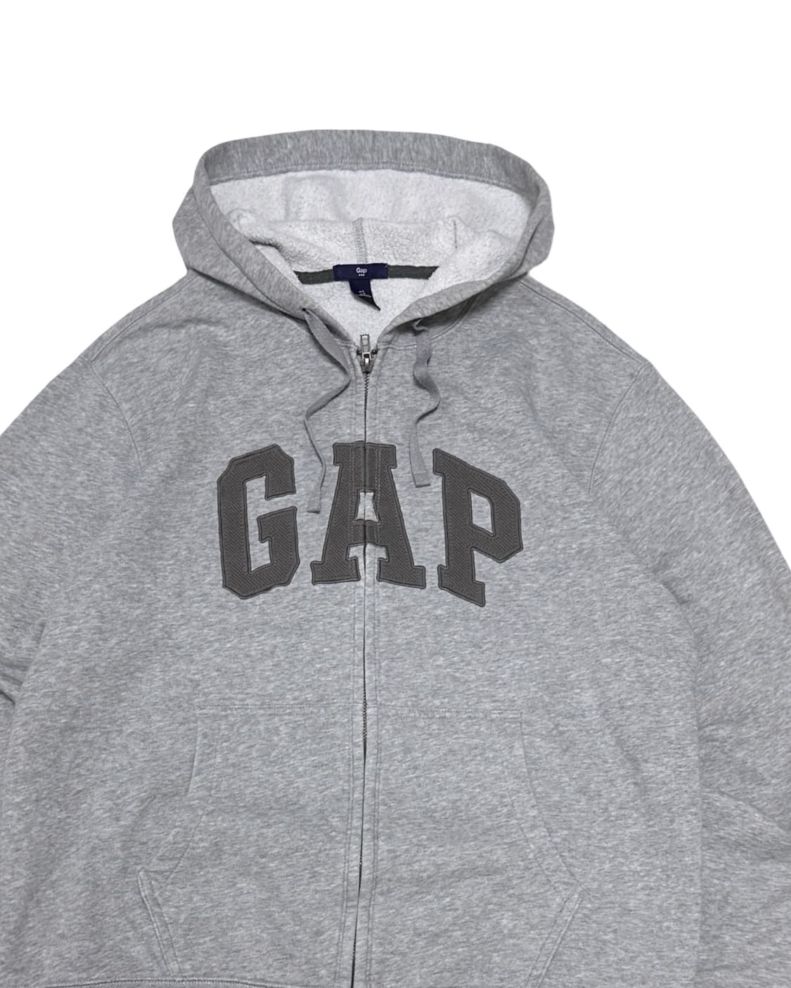갭 GAP 로고 회색 후드집업 상품이미지2