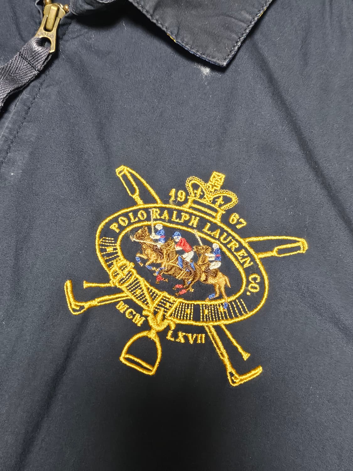 폴로 랄프로렌 빅로고 바라쿠다 스윙탑 블루종 자켓 M 상품이미지3