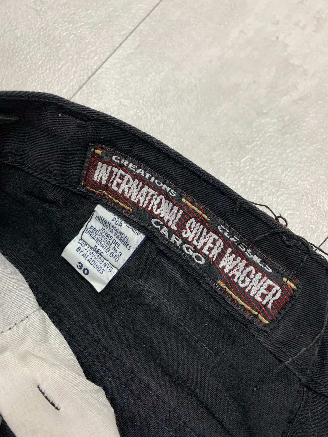 international silver wagner 블랙 카고 팬츠#438 상품이미지4