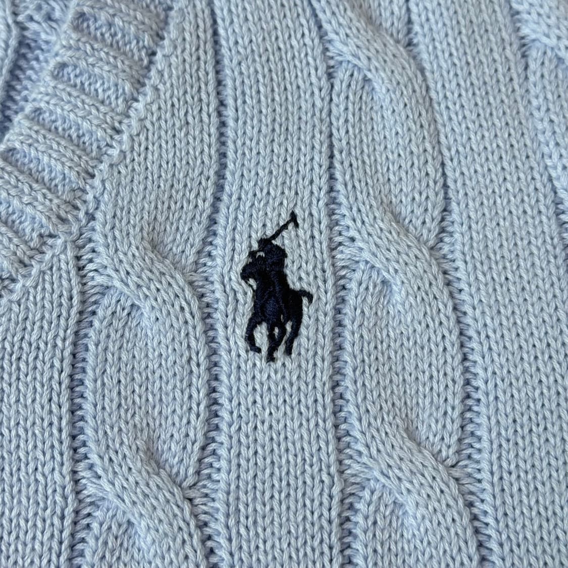 폴로 랄프로렌 꽈배기 니트 조끼 XL 상품이미지4