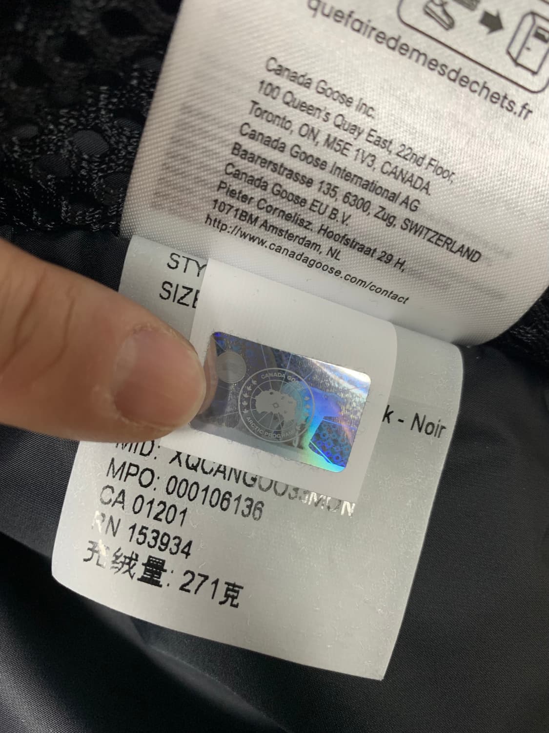 캐나다구스 25FW 칠리왁 봄버 패딩 점퍼 블랙 M(100~105) 상품이미지7