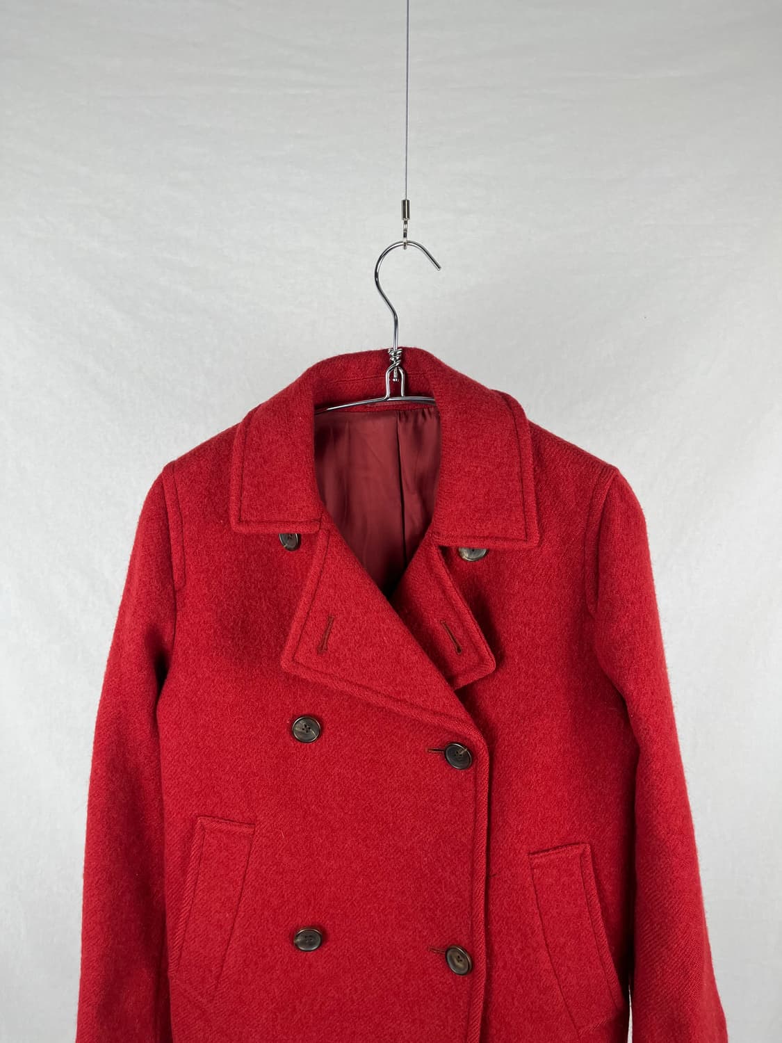 Magaret Howell 레드컬러 피코트 상품이미지2