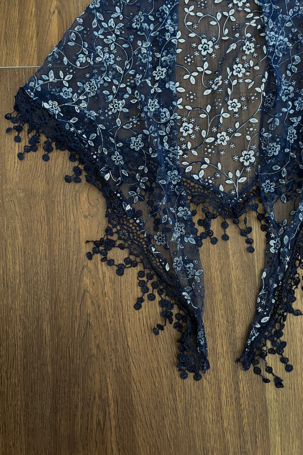 Navy Tessel Scarf 상품이미지2