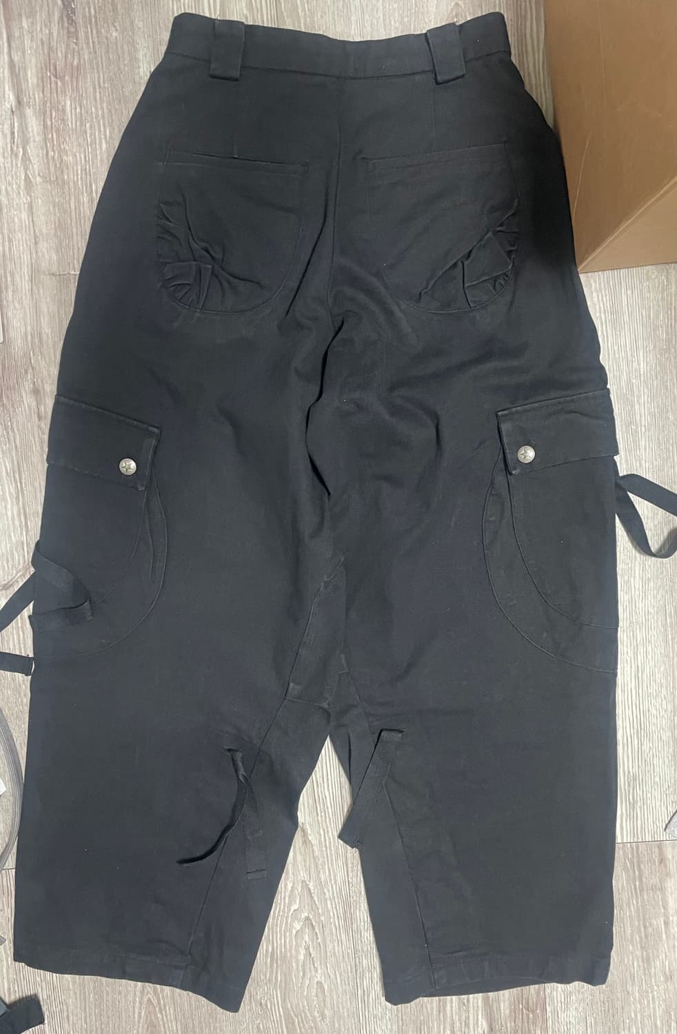 허그유어스킨 Multi cargo pants (Black) 상품이미지7