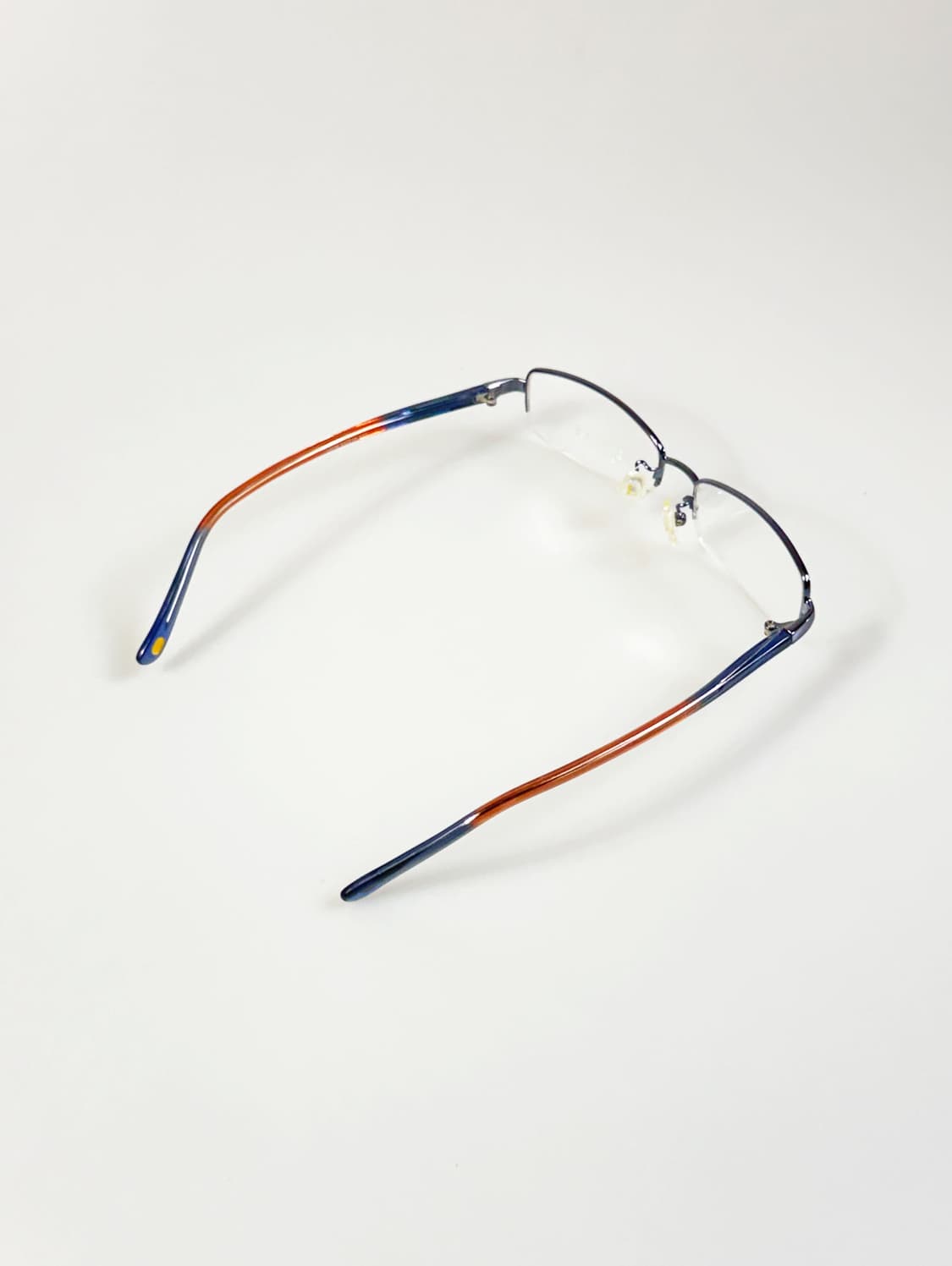 LUXURY OCCHIALI 반무테 스퀘어 메탈 빈티지 안경 상품이미지4