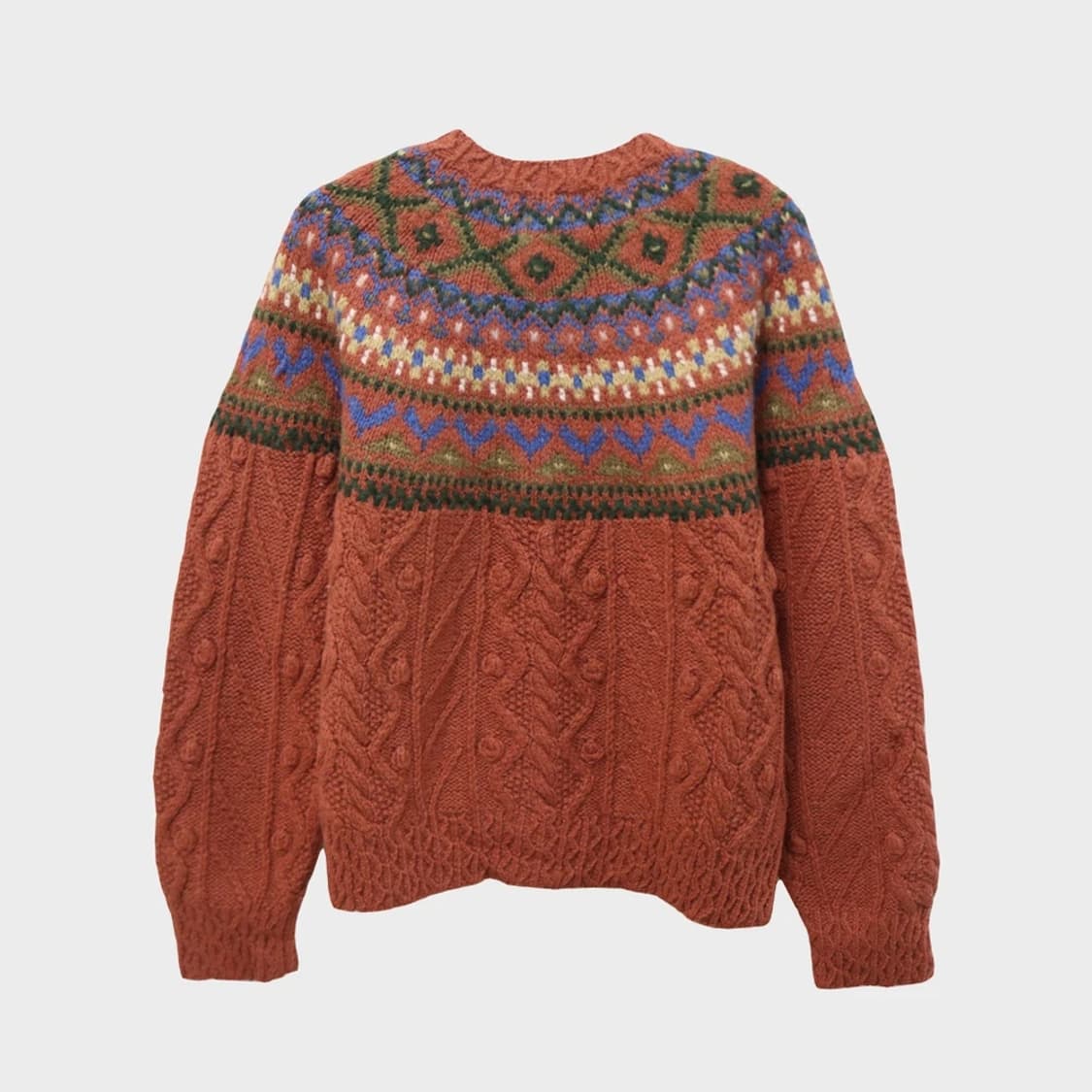 AYLESBURY 눈꽃 패턴 울 가디건 62764 상품이미지2