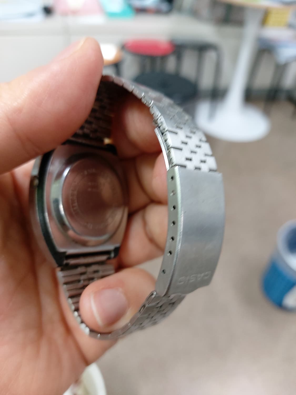 카시오 메탈 밴드 전자시계 상품이미지3