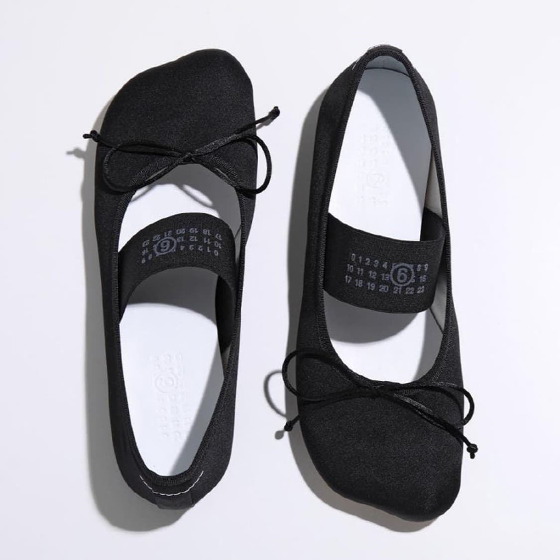 mm6 마르지엘라 아나토믹 발레리나 플랫 블랙 상품이미지2