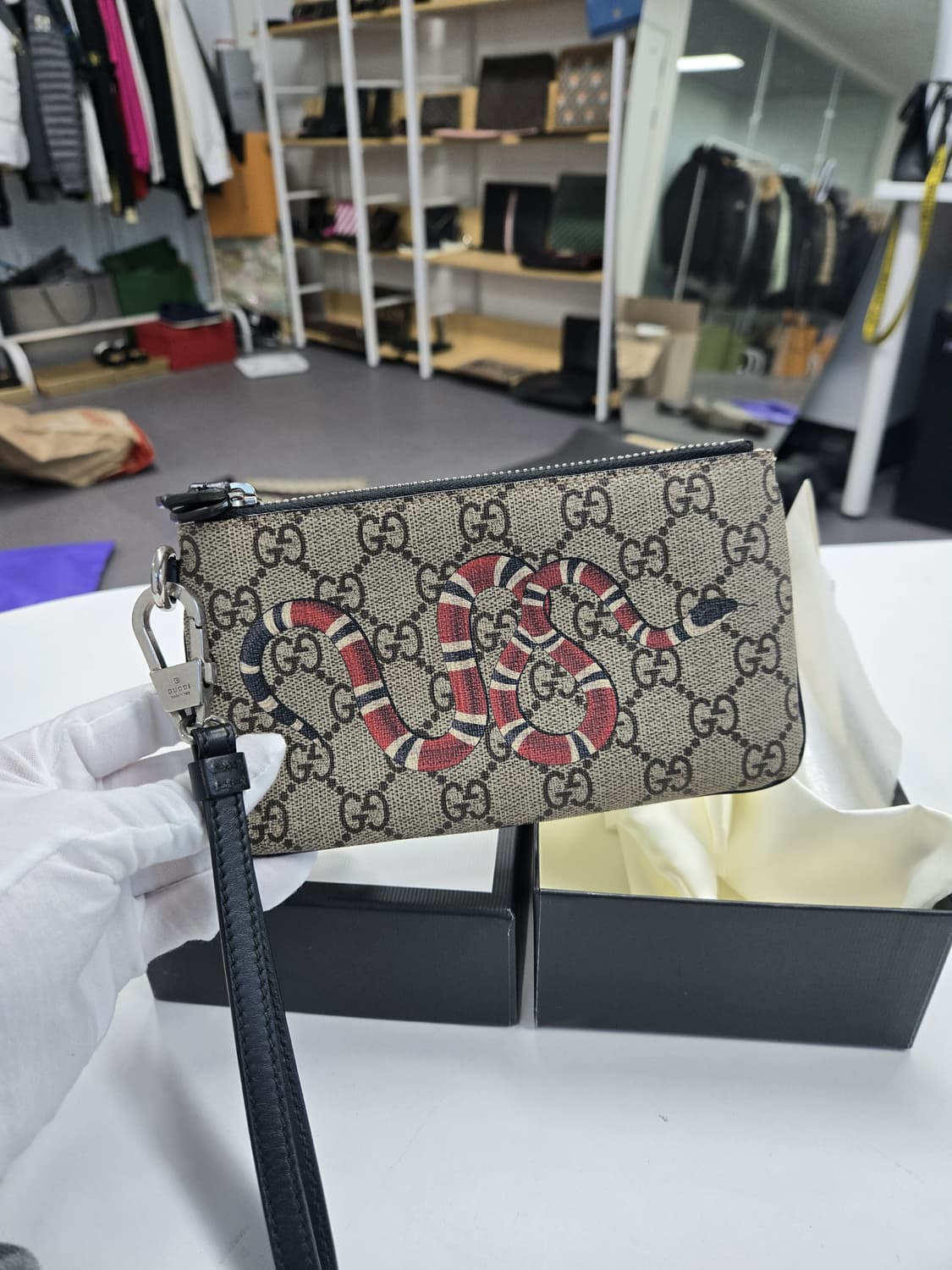 [A급컨디션]구찌 스네이크 미니 클러치백 상품이미지1