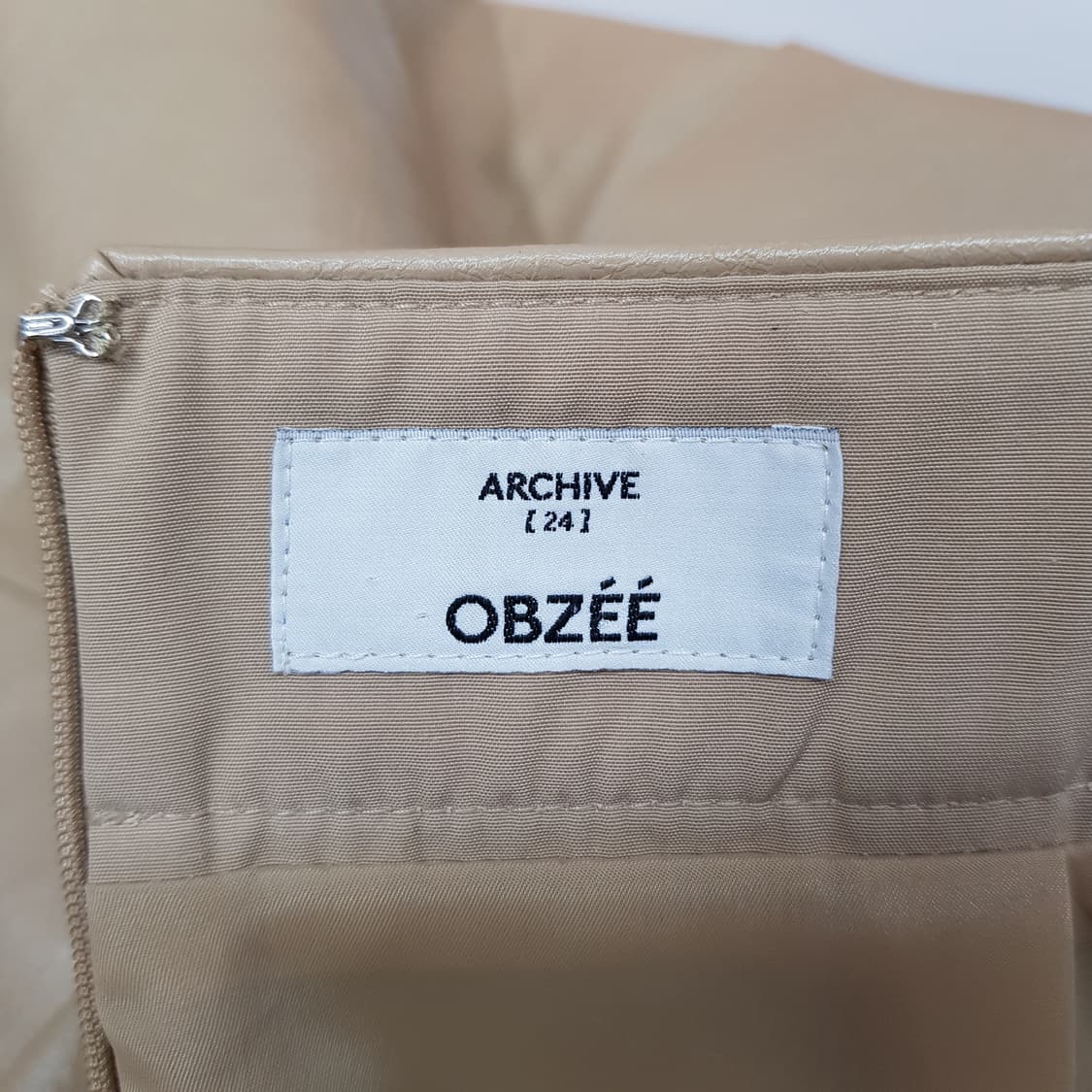 오브제 obzee 2023 레더 롱 스커트 61-90사이즈 상품이미지7