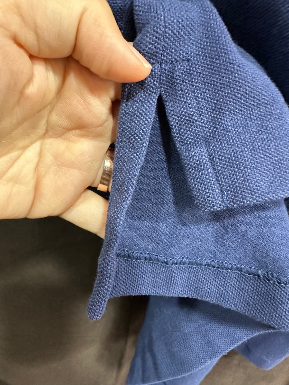 폴로 랄프로렌 빅포니 배색 피케 카라티 실측 L 상품이미지6