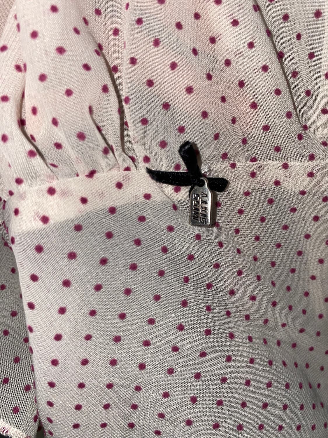 MISS SIXTY 00s Dot Frill Chiffon Blouse 상품이미지5