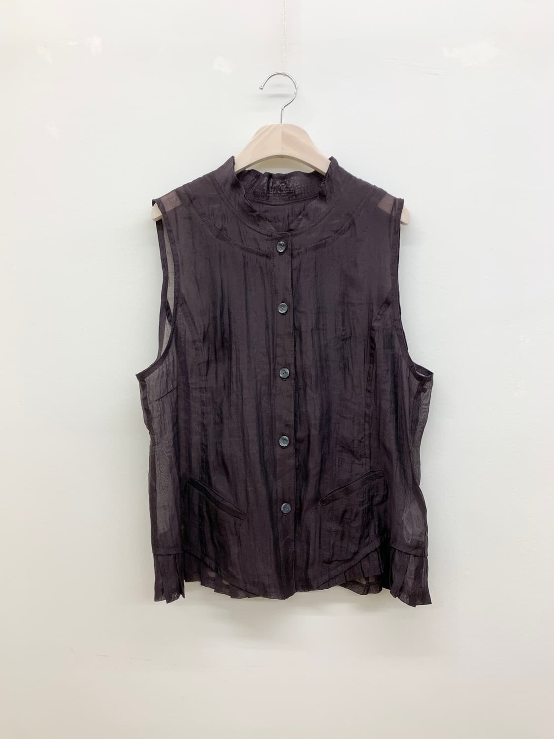 슬리브리스 셔츠 sleeveless shirt 상품이미지1