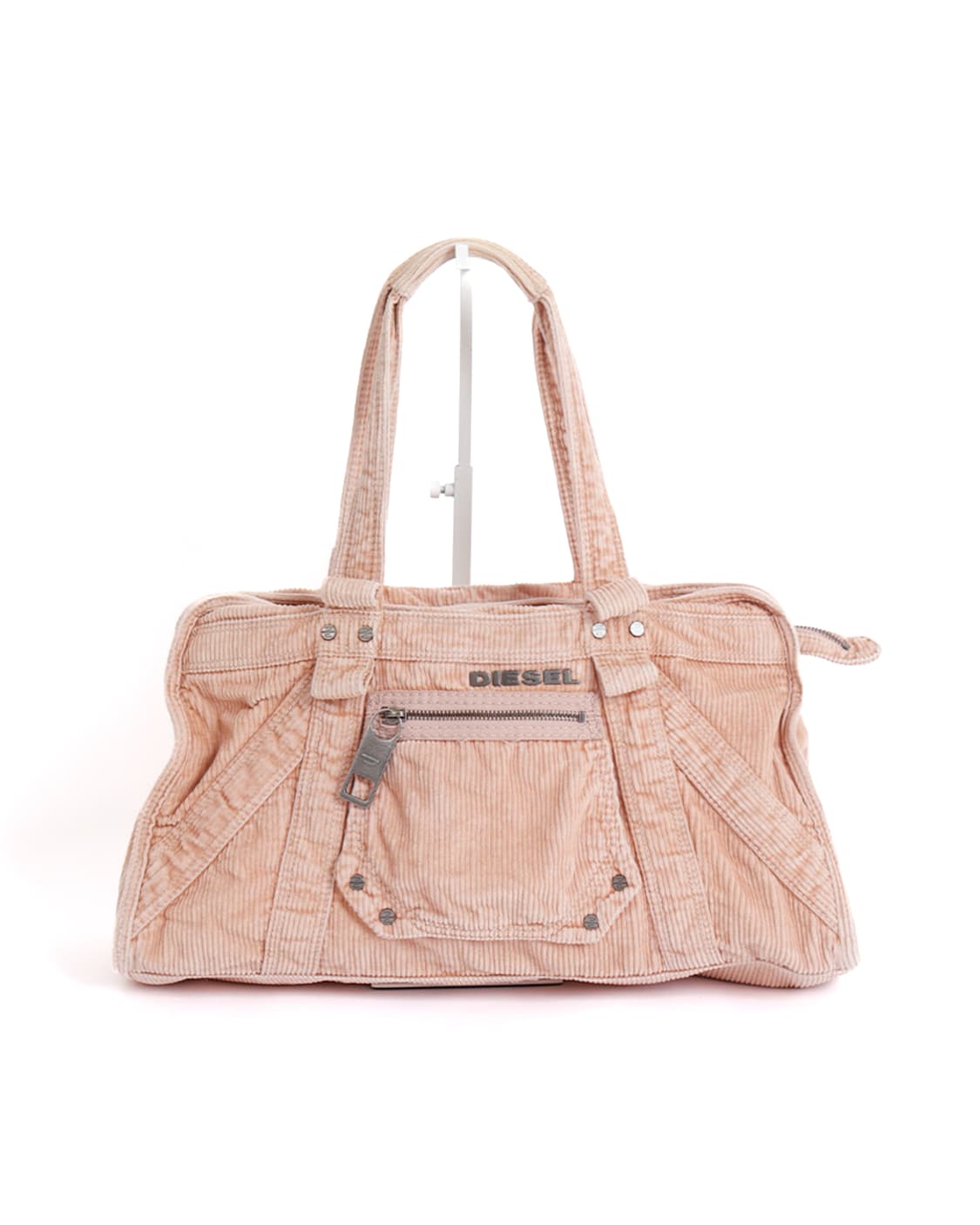 [DIESEL] 핑크 코듀로이 유틸리티 토트/숄더백 상품이미지1