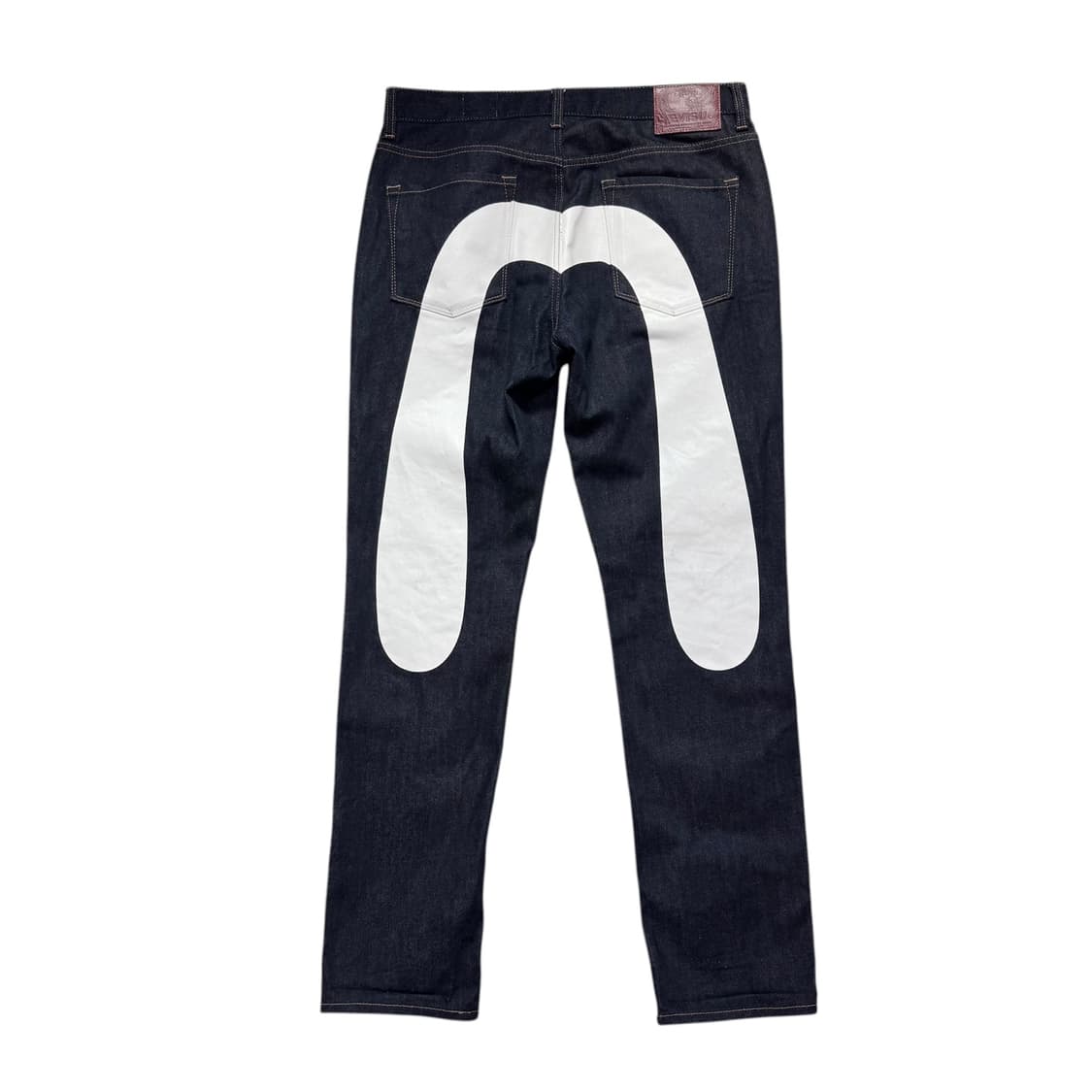 에비수 빅로고 화이트 데님팬츠 상품이미지2