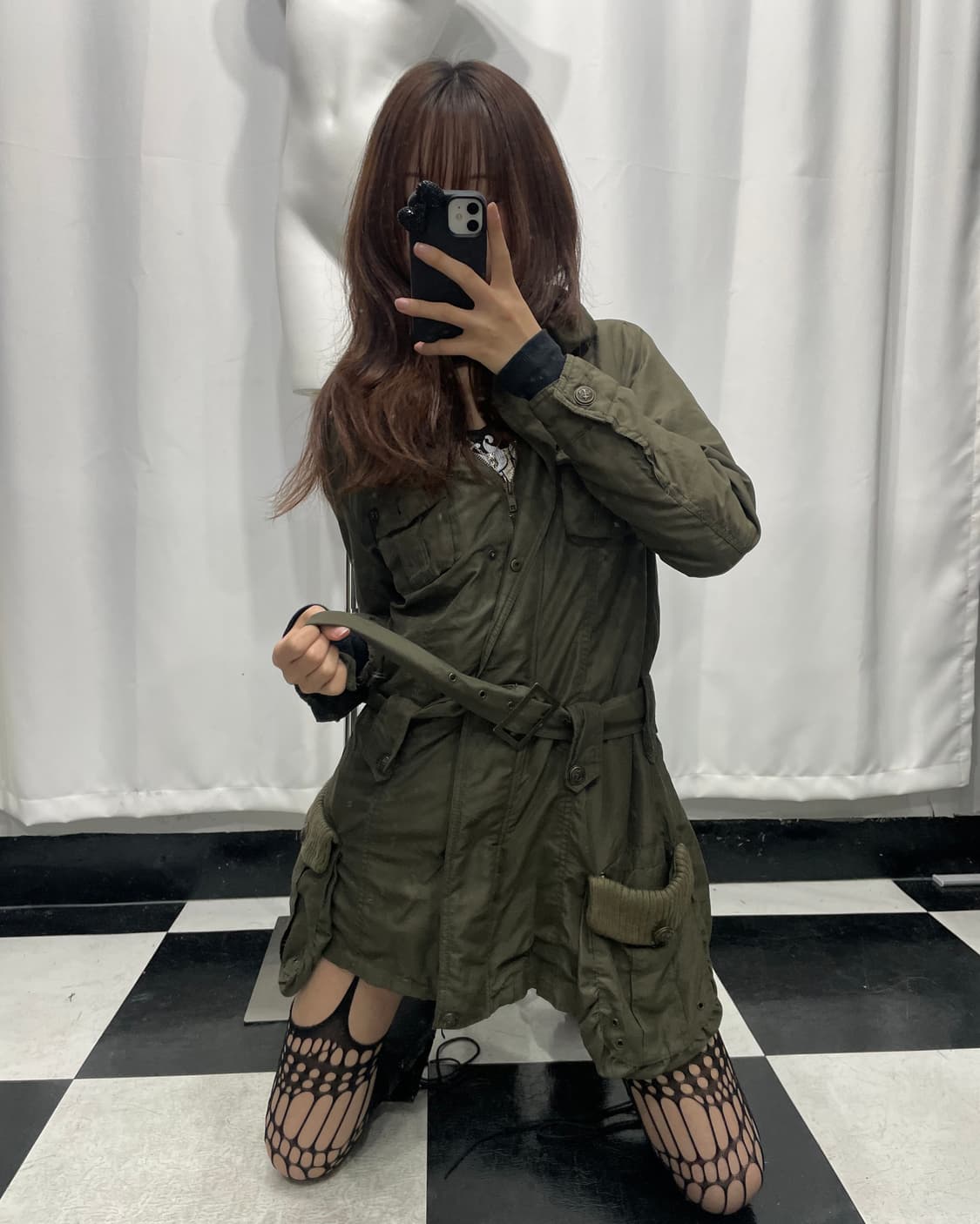 🎸카키 포켓 디테일 롱 자켓🎸 상품이미지3