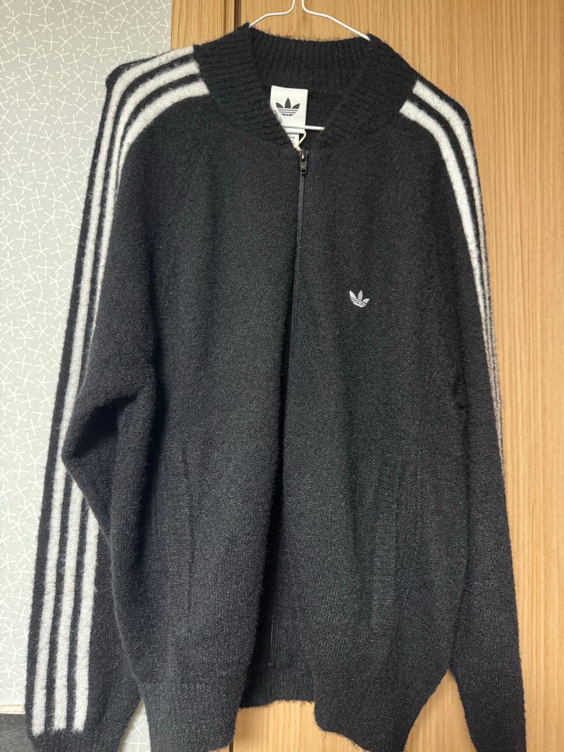  (M) 새상품 아디다스 오리지널 25fw 앙고라 니트집업 상품이미지2