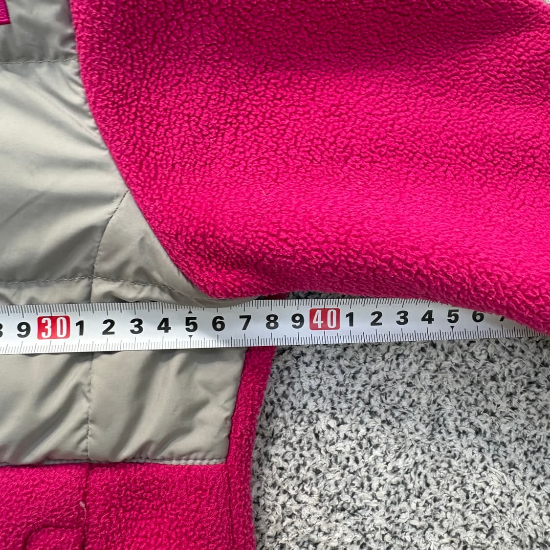 실측확인 노스페이스 키즈 후리스 자켓 0310J 상품이미지5