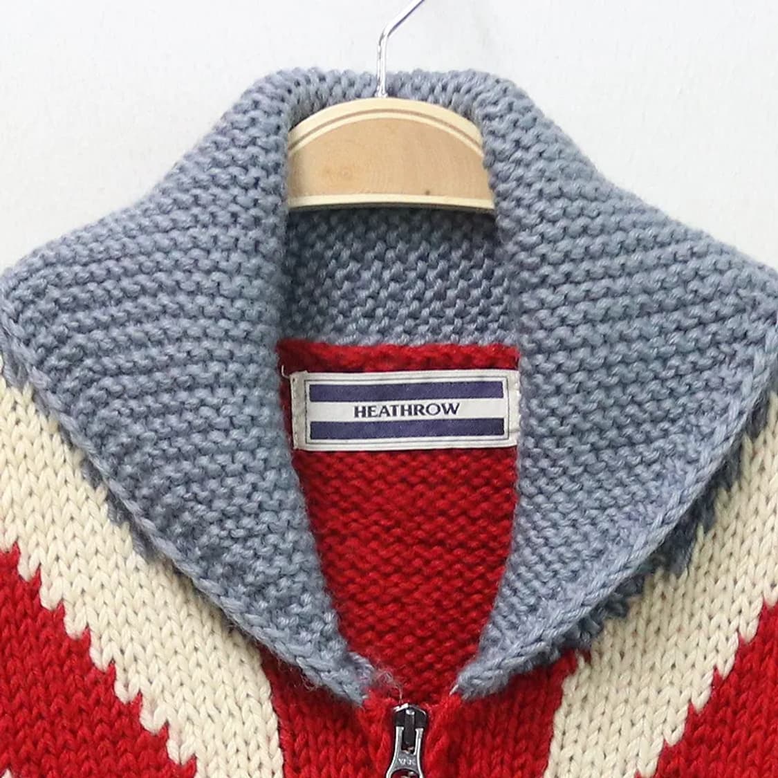 HEATHROW 코위찬 울 니트 집업 62387 상품이미지3