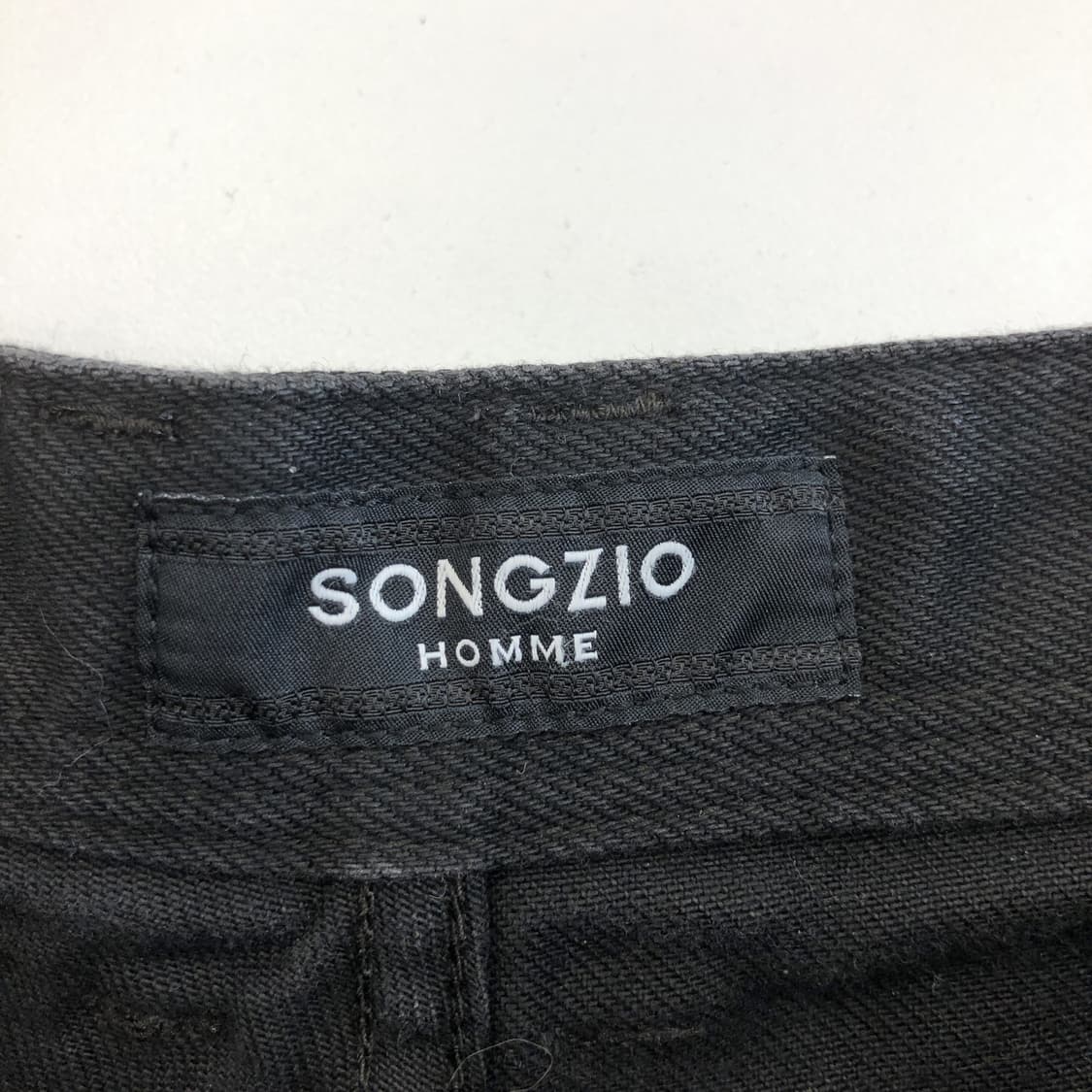 송지오옴므 블랙 데님진 29-30 인치 패치로고 상품이미지5