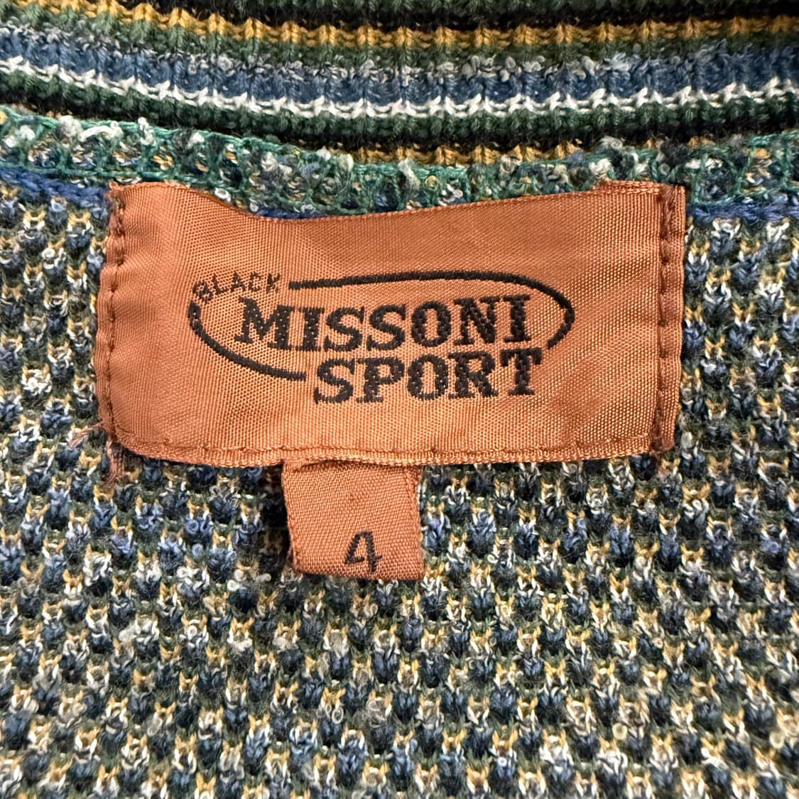 [정품/4] 미쏘니 스포츠 멀티컬러 패턴 가디건 b8 상품이미지5