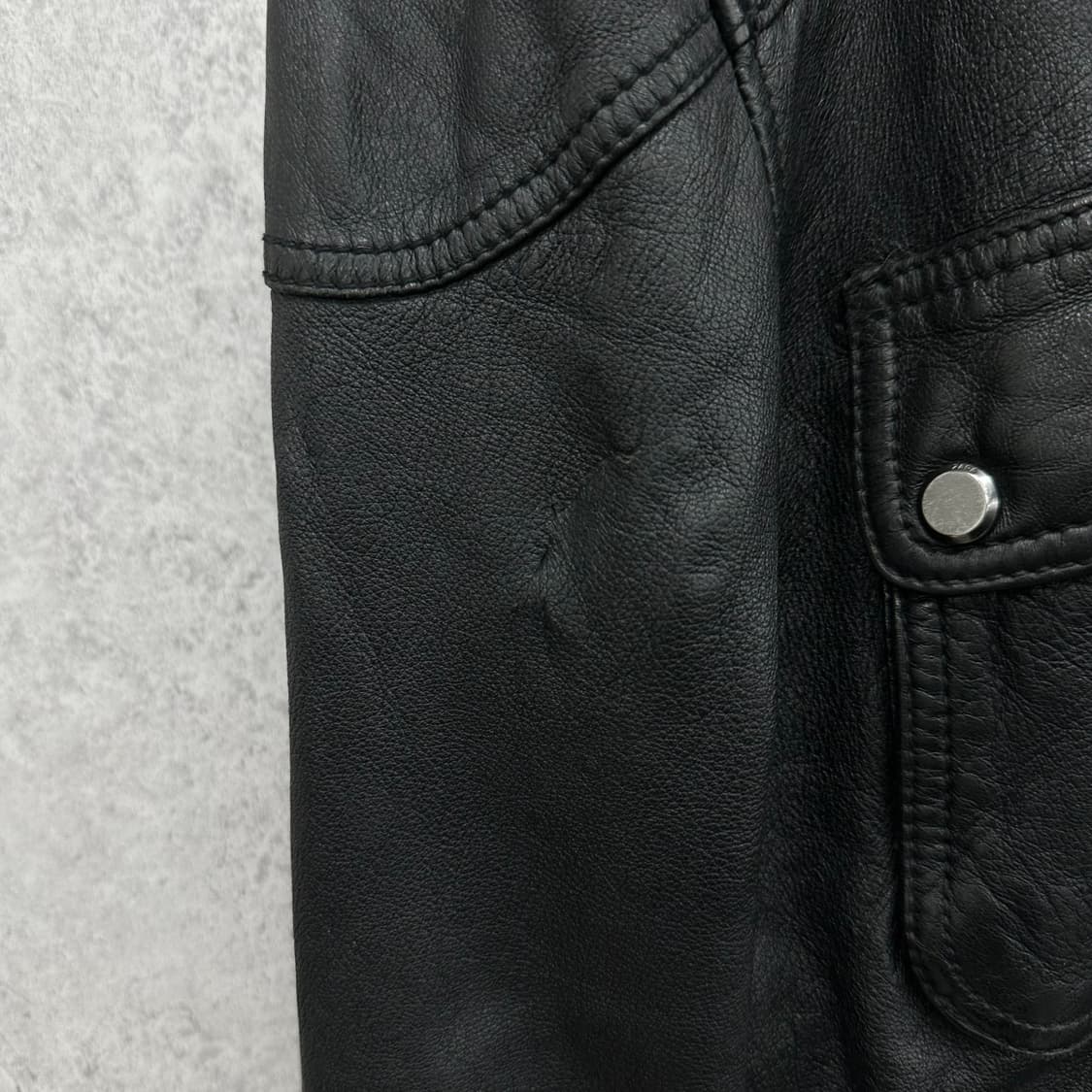105 자라 클래식 남자 리얼레더 램스킨 양가죽 자켓 상품이미지8
