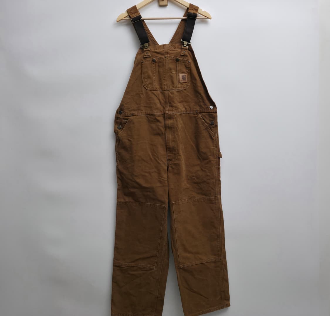 [40/32] 새상품 칼하트 더블니 오버롤 브라운 상품이미지1