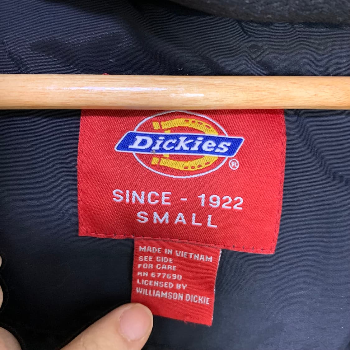 디키즈 빈티지 블랙/옐로우 패딩 점퍼 S 상품이미지4