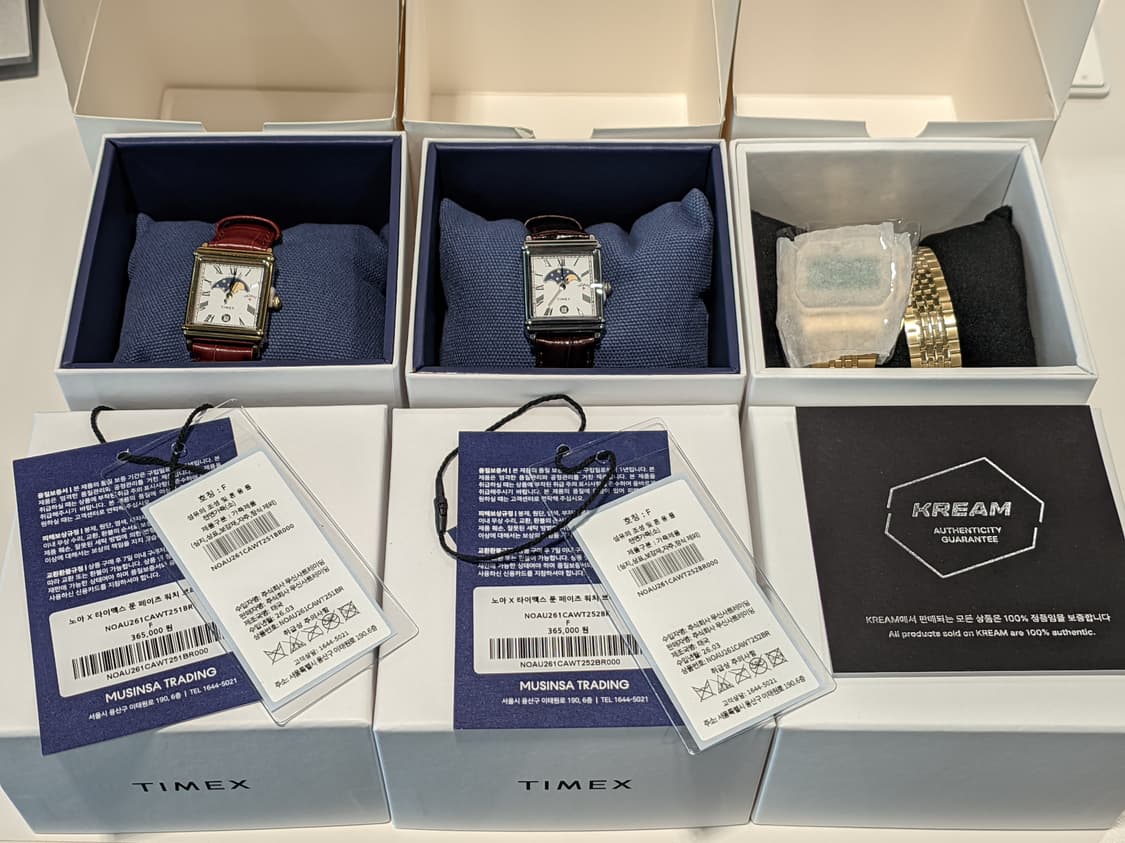 타이맥스 x 노아 문 페이즈 워치 브라운 스틸 상품이미지2