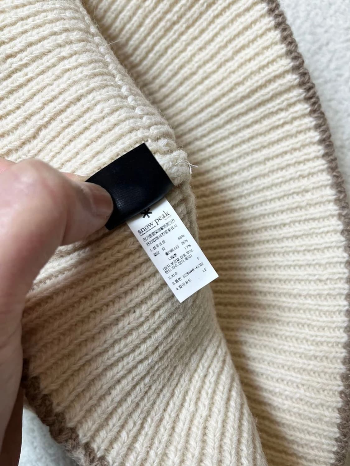 스노우 23FW 니트 버킷 햇 A1691 상품이미지7