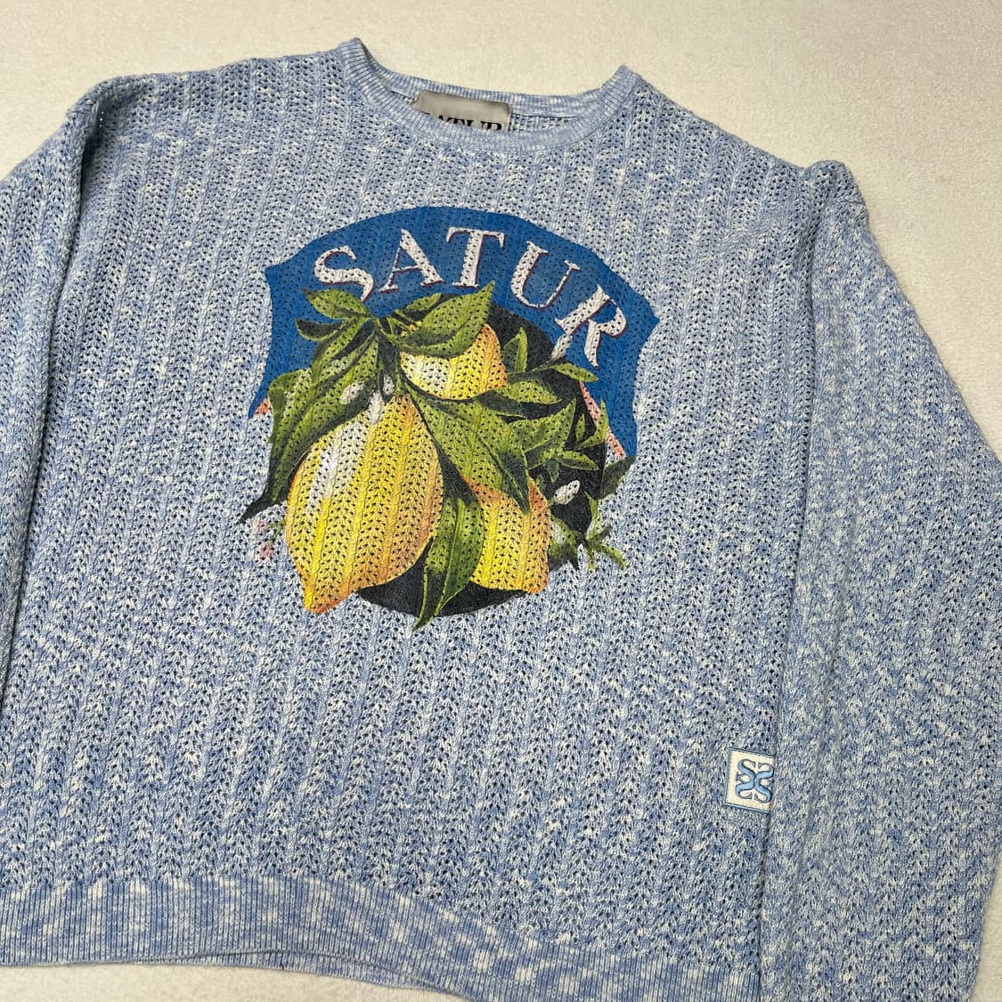 Satur coast citron natural mesh knit 상품이미지5