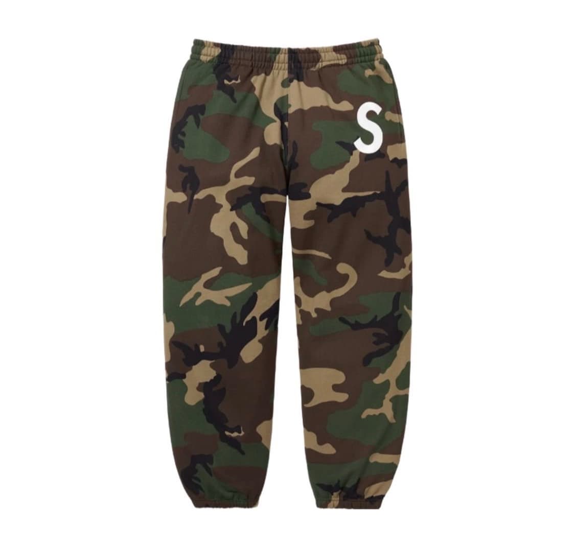 슈프림 S 로고 스웨트팬츠 우드랜드 카모 - 25FW 상품이미지1