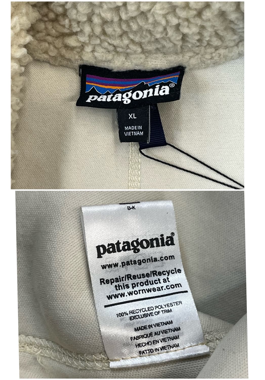 파타고니아 플리스 자켓 베이지 XL #csz2680 상품이미지3