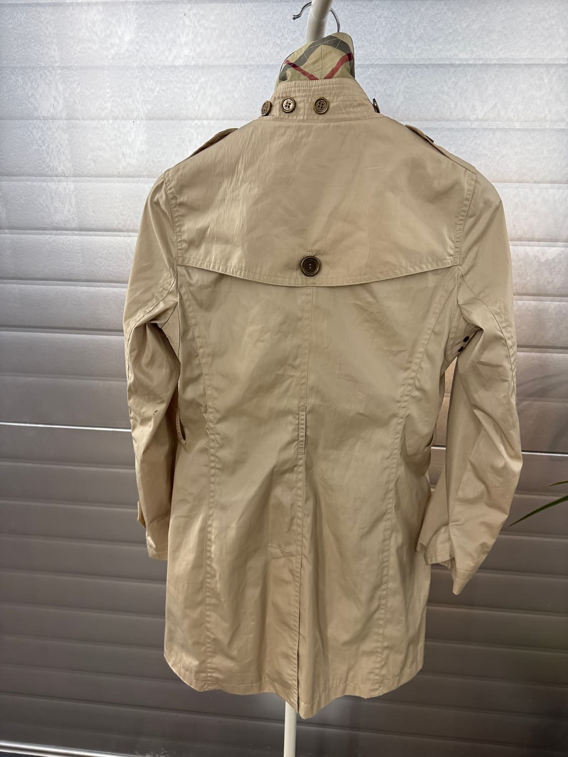 버버리 런던 베이지 트렌치 코트S 상품이미지5