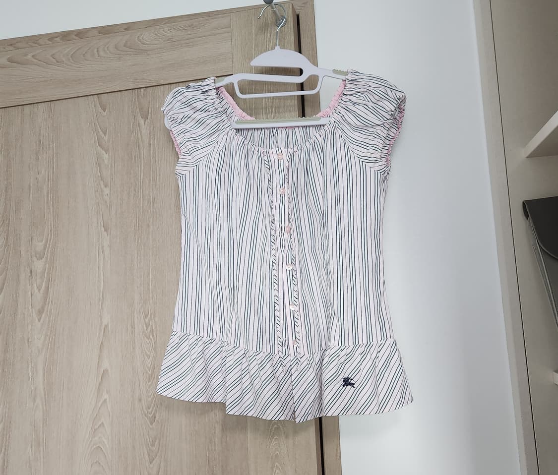 버버리 블루라벨 연핑크 긱시크 오프숄더 상품이미지2