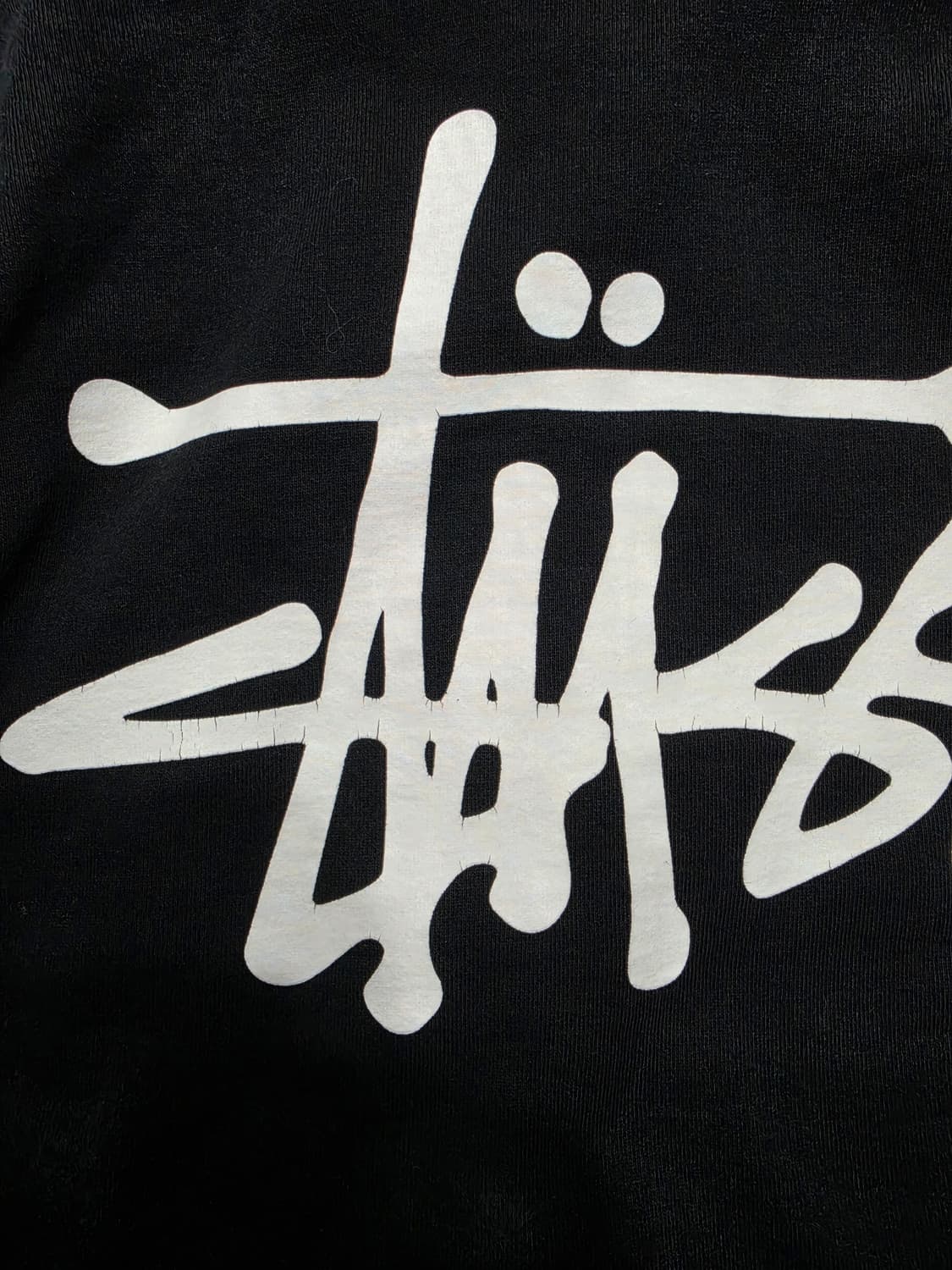 스투시 베이직 로고 후드집업 블랙 S 상품이미지8