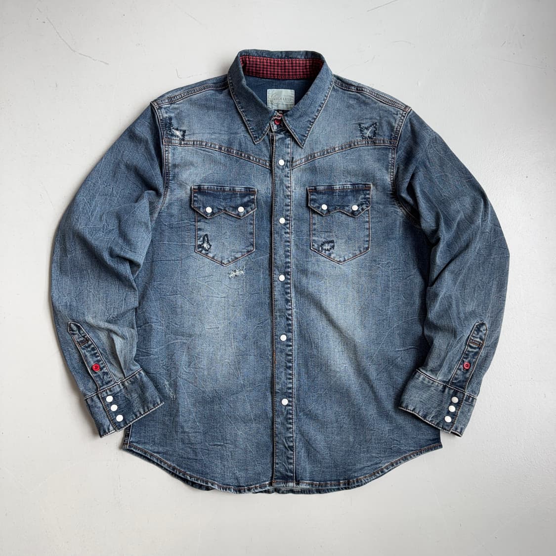 버커루 웨스턴 투포켓 데님 셔츠 상품이미지2