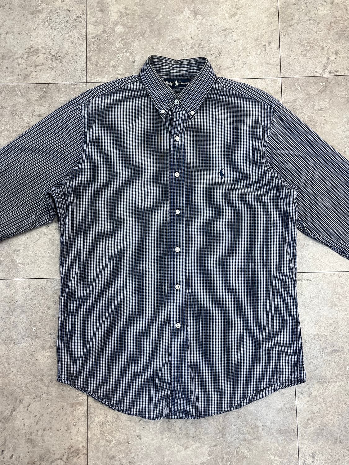 폴로 랄프로렌 체크 셔츠 네이비 95 #csz3082 상품이미지4