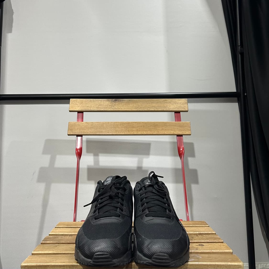 285) 나이키 운동화 남성 남자 신발 에어맥스90 올블랙 상품이미지2