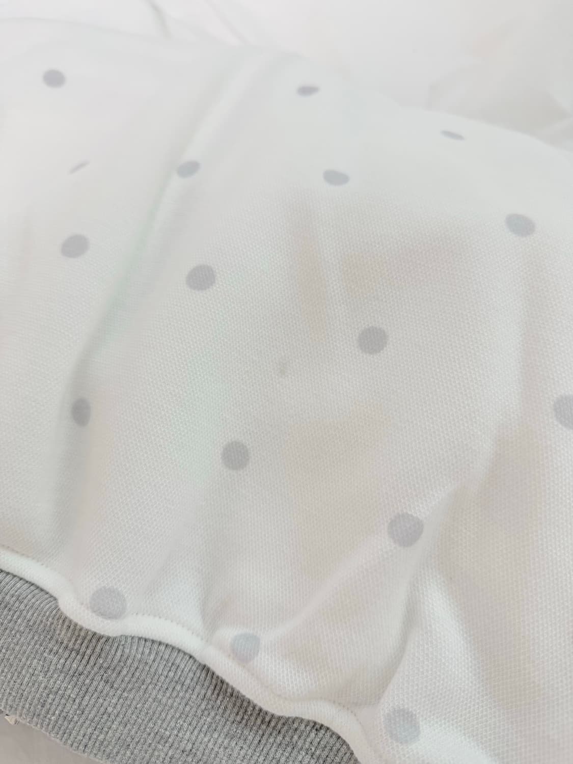 드라이로즈 도트 리본 후드집업 그레이  상품이미지3