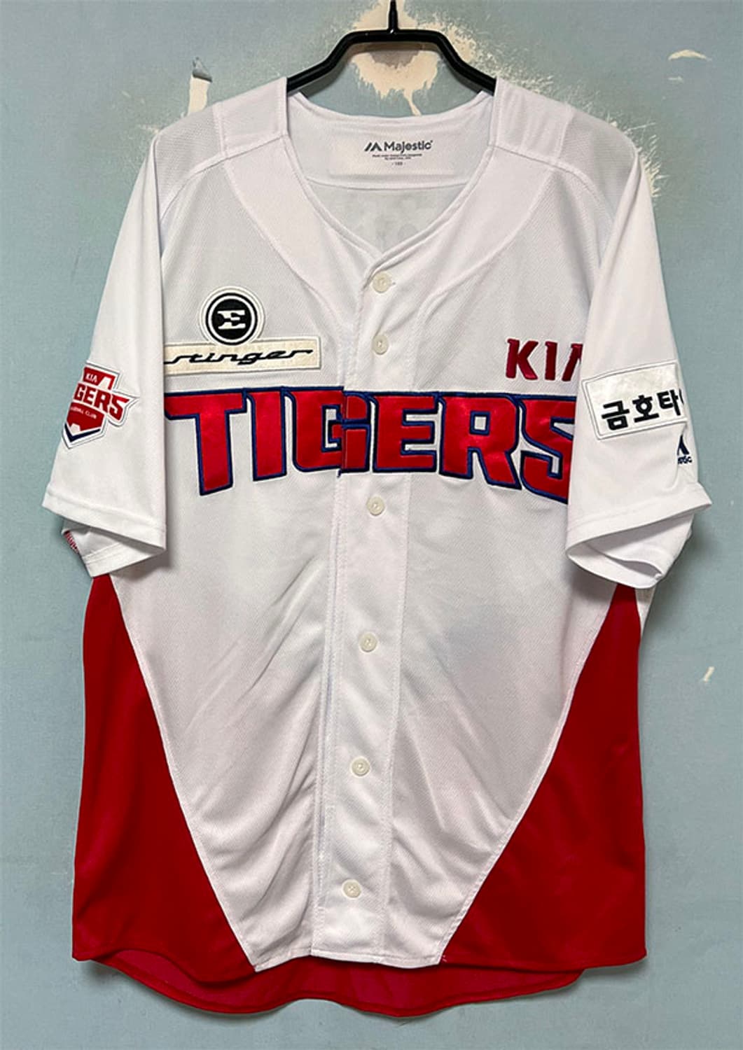 KBO 마제스틱 기아타이거즈 양현종 어센틱 홈유니폼 반팔 XL 105 상품이미지1