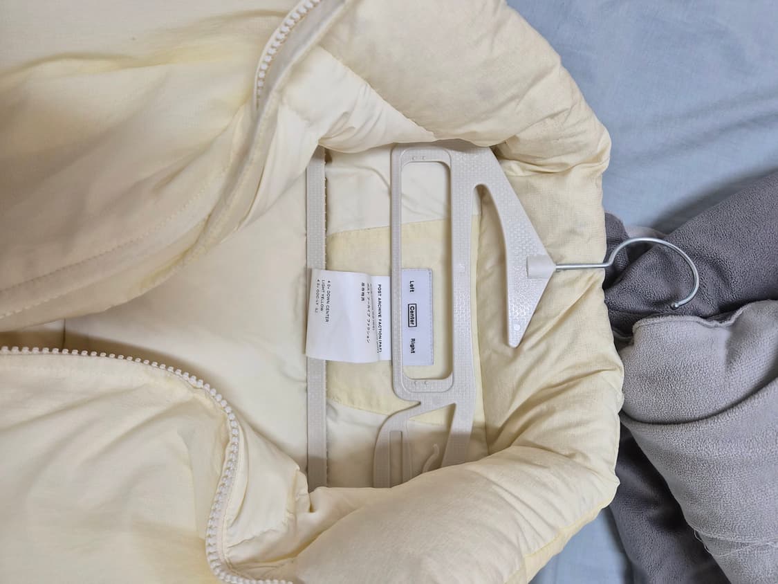 포스트아카이브 팩션 덕 센터 패딩 아이보리 L 사이즈 상품이미지7