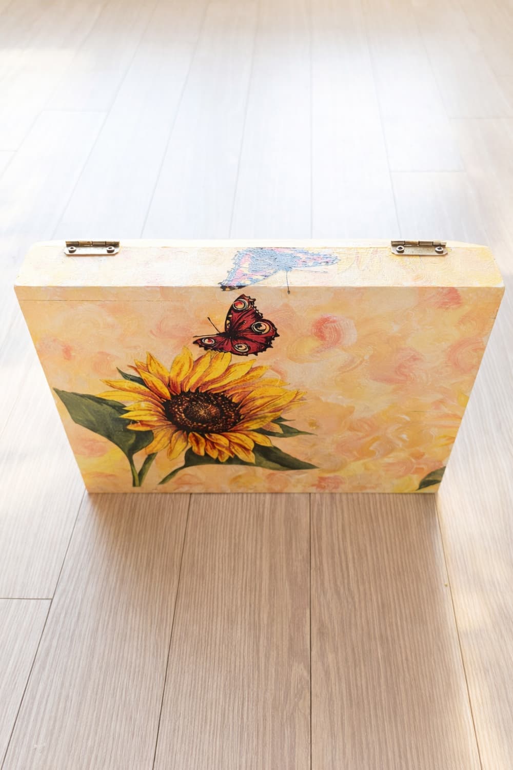 돈들어오는 해바라기 냅킨아트 티박스 풍수지리 인테리어 소품 개업식선물 상품이미지4