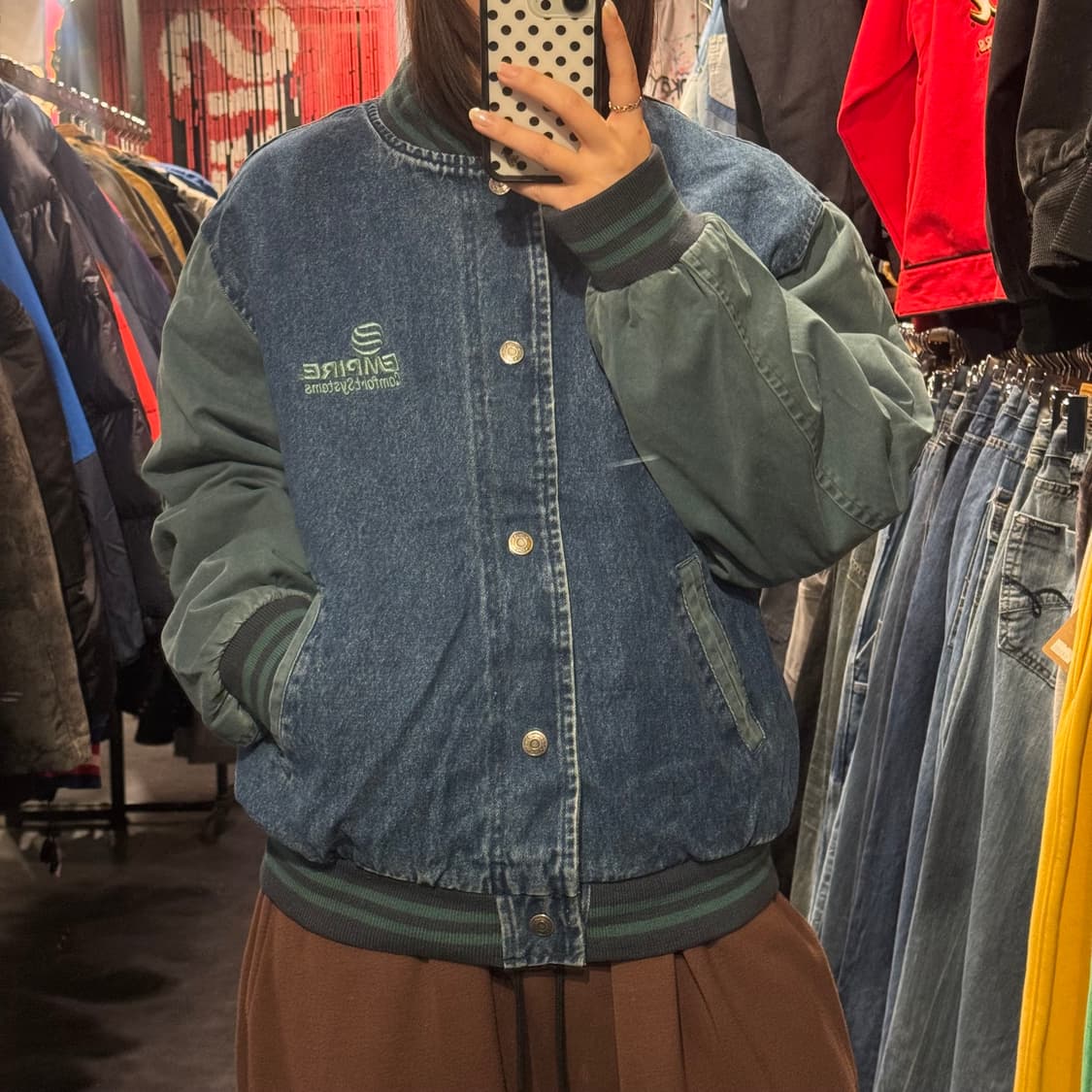[IM] 데님 바시티자켓 상품이미지2